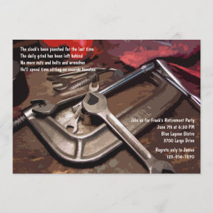 Werkzeug-männliche Einladung