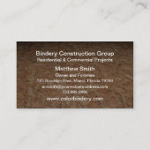 Werkzeug-Thema-Visitenkarte Visitenkarte (Rückseite)