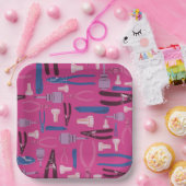 Werkzeugbau Elektrisches Party, Elektromädchen Pappteller (Party)