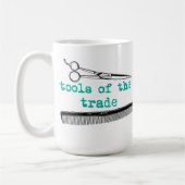 Werkzeuge der Geschäftshaar-Stylist-oder Kaffeetasse (Links)