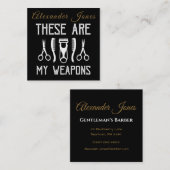 Werkzeuge des Handels personalisieren Quadratische Visitenkarte (Vorne/Hinten)