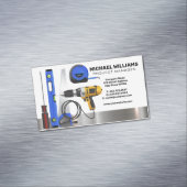 Werkzeuge für Bauarbeiter | Projektleiter Magnetische Visitenkarte (Beispiel)