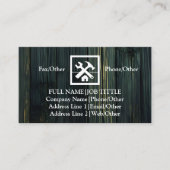 Werkzeuge für beruflich-Builder-Tischlerwerkzeuge Visitenkarte (Vorderseite)