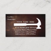 Werkzeuge für beruflich-Builder-Tischlerwerkzeuge Visitenkarte (Vorderseite)