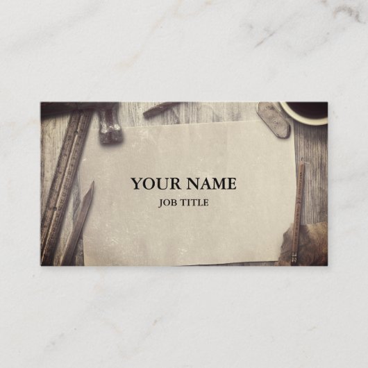 Werkzeuge für beruflich-Builder-Tischlerwerkzeuge Visitenkarte (Vorderseite)