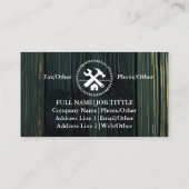 Werkzeuge für beruflich-Builder-Tischlerwerkzeuge Visitenkarte (Rückseite)