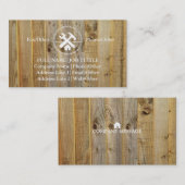 Werkzeuge für beruflich-Builder-Tischlerwerkzeuge Visitenkarte (Vorne/Hinten)