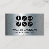 Werkzeuge für die Bauhardware | grungy Scratched Visitenkarte (Vorderseite)