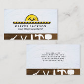 Werkzeuge für die Bauhardware Visitenkarte (Vorne/Hinten)