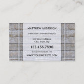 Werkzeuge für die Erneuerung des Holzbaus Visitenkarte (Rückseite)