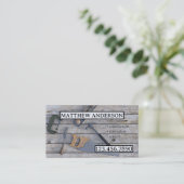 Werkzeuge für die Erneuerung des Holzbaus Visitenkarte (Stehend Vorderseite)