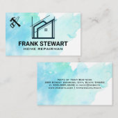 Werkzeuge für die Zimmereinrichtung und Zuhause Ic Visitenkarte (Vorne/Hinten)