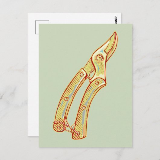 Werkzeuge für Gartenbau Postkarte (Vorne/Hinten)