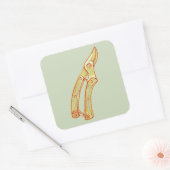 Werkzeuge für Gartenbau Quadratischer Aufkleber (Umschlag)