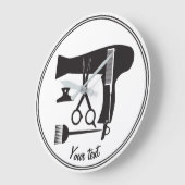 Werkzeuge für Haarstyles Große Wanduhr (Winkel)