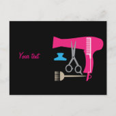 Werkzeuge für Haarstyles Postkarte (Vorderseite)
