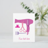 Werkzeuge für Haarstyles Postkarte (Stehend Vorderseite)