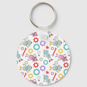 Werkzeuge für kindisch wirkende Roboter Schlüsselanhänger