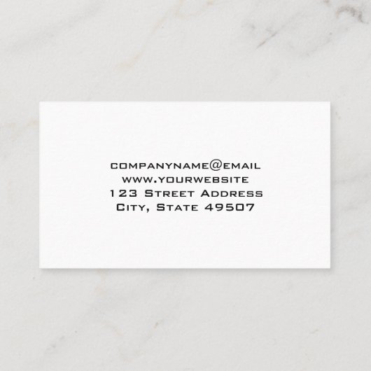 Werkzeuge für Tischlerplatten aus Holz Visitenkarte (Rückseite)