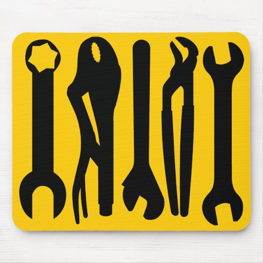 Werkzeuge - gelb mousepad (Vorne)