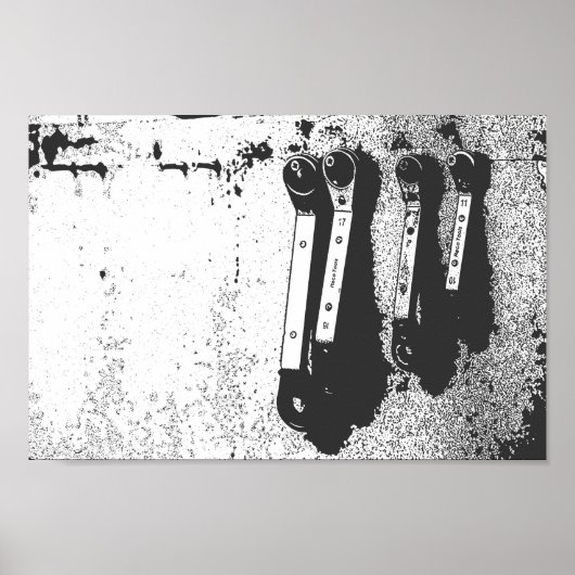 Werkzeuge Spanners Mechanical Industrial Feel Poster (Vorne)