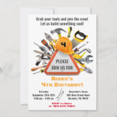 Werkzeuge und Gadgets unter Bauhandyman Einladung (Vorderseite)