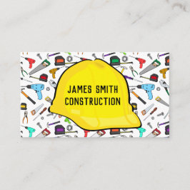Werkzeuge und Hardwarehardhat-Auftragnehmer Visitenkarte