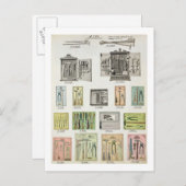 Werkzeuge und Werkzeugkästen aus einem Katalog von Postkarte (Vorne/Hinten)