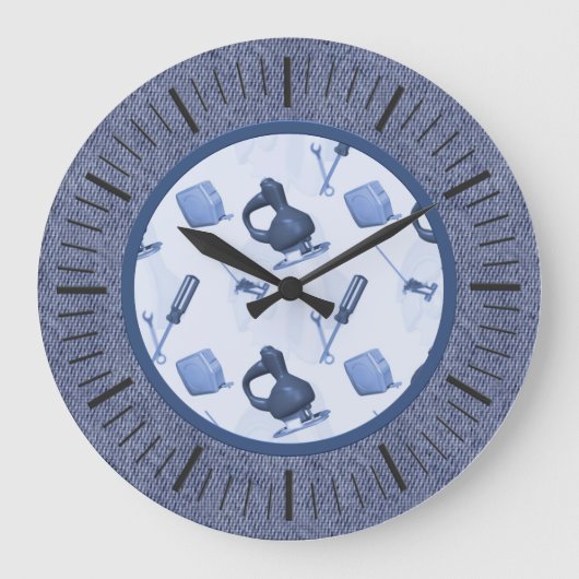 Werkzeuge von der Garagen-Wanduhr Große Wanduhr (Vorderseite)