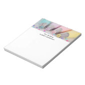 Werkzeuge zur Dekorierung von pastelfarbenem Kuche Notizblock (Rotiert)