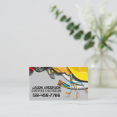 Werkzeugen für Baureparatur, Elektro Visitenkarte (Stehend Vorderseite)