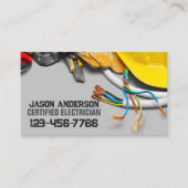 Werkzeugen für Baureparatur, Elektro Visitenkarte (Vorderseite)