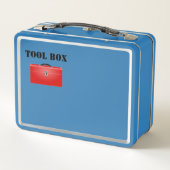 Werkzeugkasten für Kinder oder Männer für die mens Metall Brotdose (Rückseite)