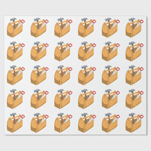 Werkzeugkasten Geschenkpapier (Flach)