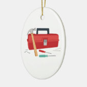 Werkzeugkasten und Werkzeuge Keramikornament (Links)