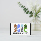 Werkzeugleisten für kreative Arbeit Visitenkarte (Stehend Vorderseite)