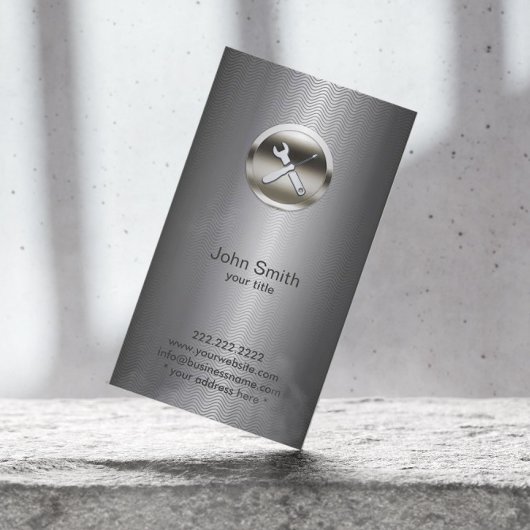 Werkzeuglösung Metal Handyman Klempner Visitenkarte