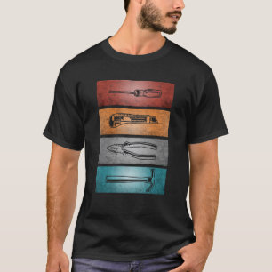 Werkzeugmaschinen für Vintage Handwerker T-Shirt