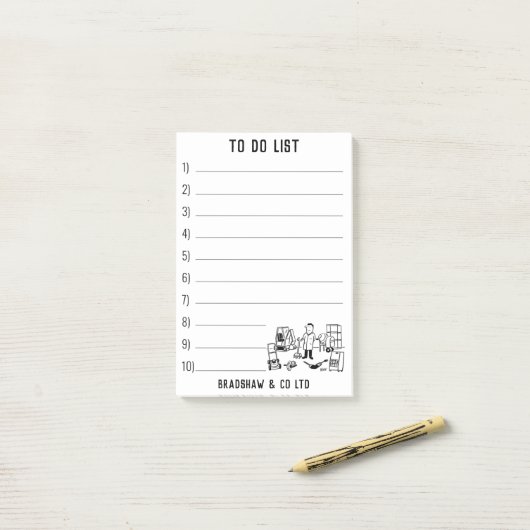 Werkzeugmaschinen und Pflanze Post-it Klebezettel (Auf Schreibtisch)