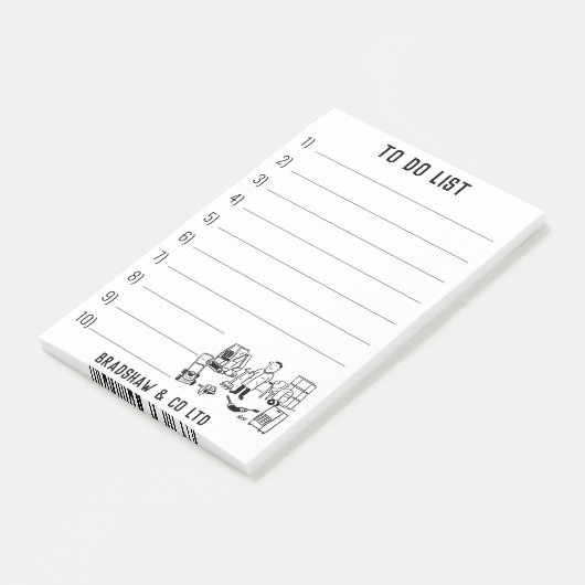 Werkzeugmaschinen und Pflanze Post-it Klebezettel (angewinkelt)