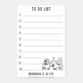 Werkzeugmaschinen und Pflanze Post-it Klebezettel (Vorderseite)