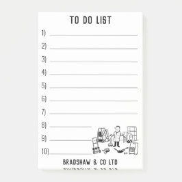 Werkzeugmaschinen und Pflanze Post-it Klebezettel