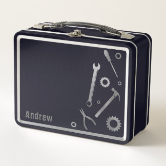 Werkzeugmaschinen Vater Mechanische Metalldose Metall Brotdose