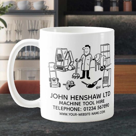 Werkzeugmaschinenvermietung Kaffeetasse