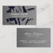 Werkzeugmuster aus Metall-Stahl-Pinsel Visitenkarte (Vorne/Hinten)