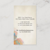 Werkzeugpalette für Makeup Visitenkarte (Rückseite)