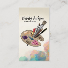 Werkzeugpalette für Makeup Visitenkarte