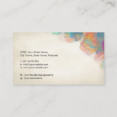 Werkzeugpalette für Makeup Visitenkarte (Rückseite)