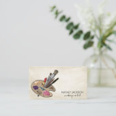 Werkzeugpalette für Makeup Visitenkarte (Stehend Vorderseite)