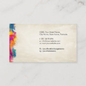 Werkzeugpalette für Makeup Visitenkarte (Rückseite)